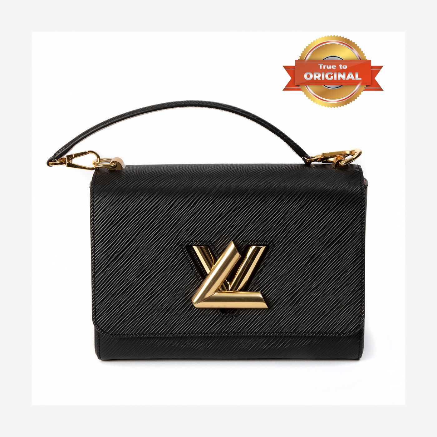[True-to-ORIGINAL] Louis Vuitton Twist MM Epi Black For Women 9.4in/23cm
